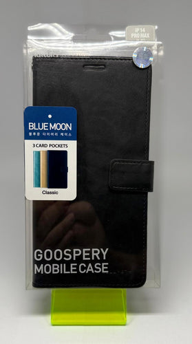 BLUEMOON WALLET CASE FOR IPHONE 14 PRO MAX BLACK