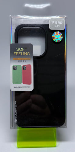 SOFT FEELING CASE FOR IPHONE 15 PRO BLACK