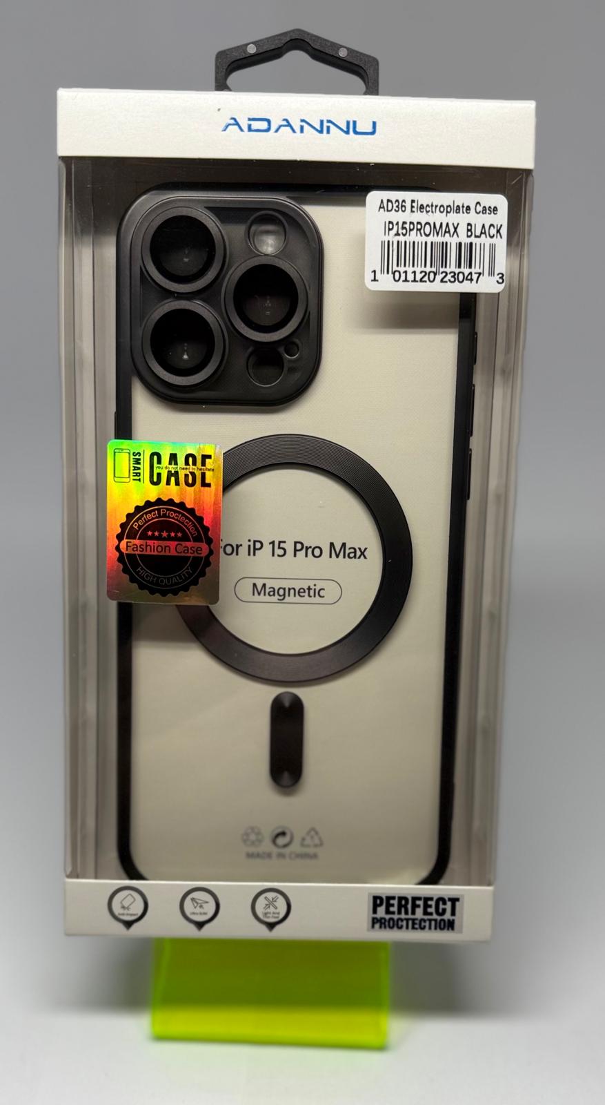 ADANNU MAGSAFE CASE FOR IPHONE 15PMAX BLK