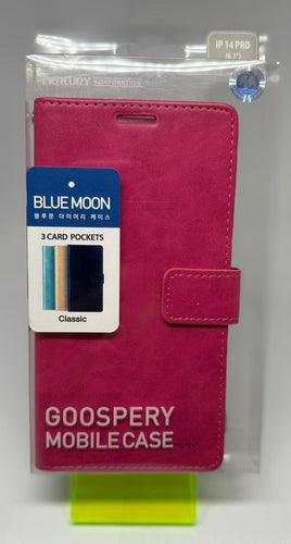 BLUEMON WALLET CASE FOR IPHONE 14 PRO HOT PINK
