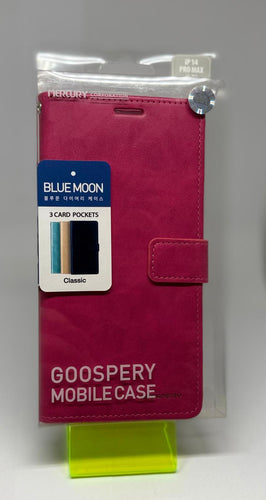 BLUEMOON WALLET CASE FOR IPHONE 14 PRO MAX HOT PINK
