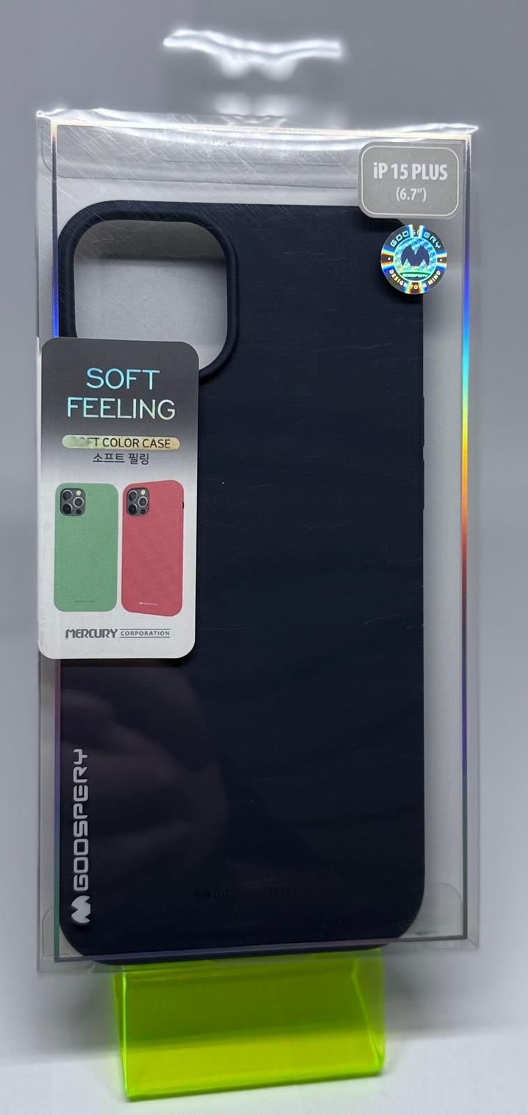 SOFT FEELING CASE FOR IPHONE 15 PLUS NAVY