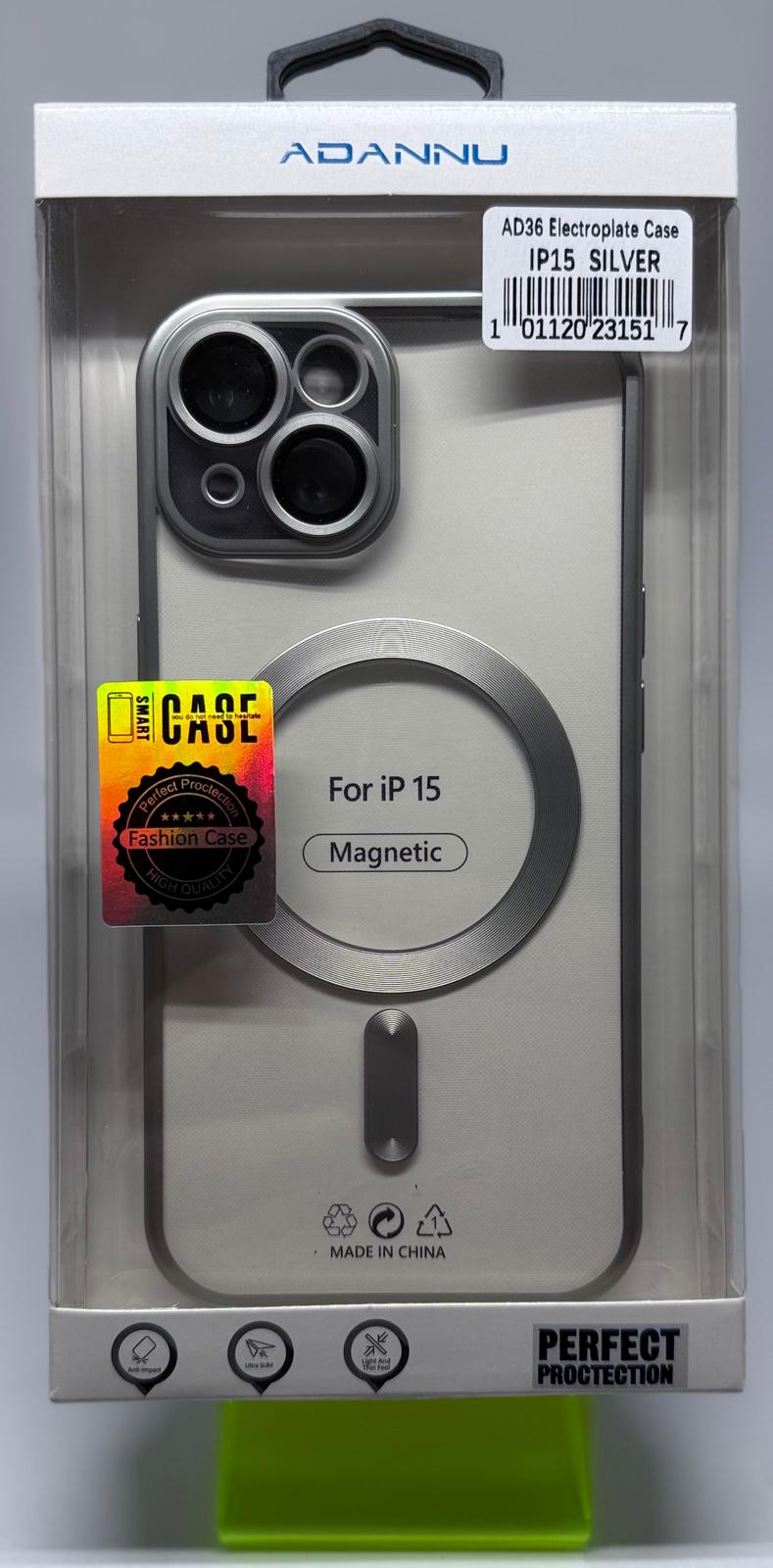 ADANNU MAGSAFE CASE FOR IPHONE 15 SILVER
