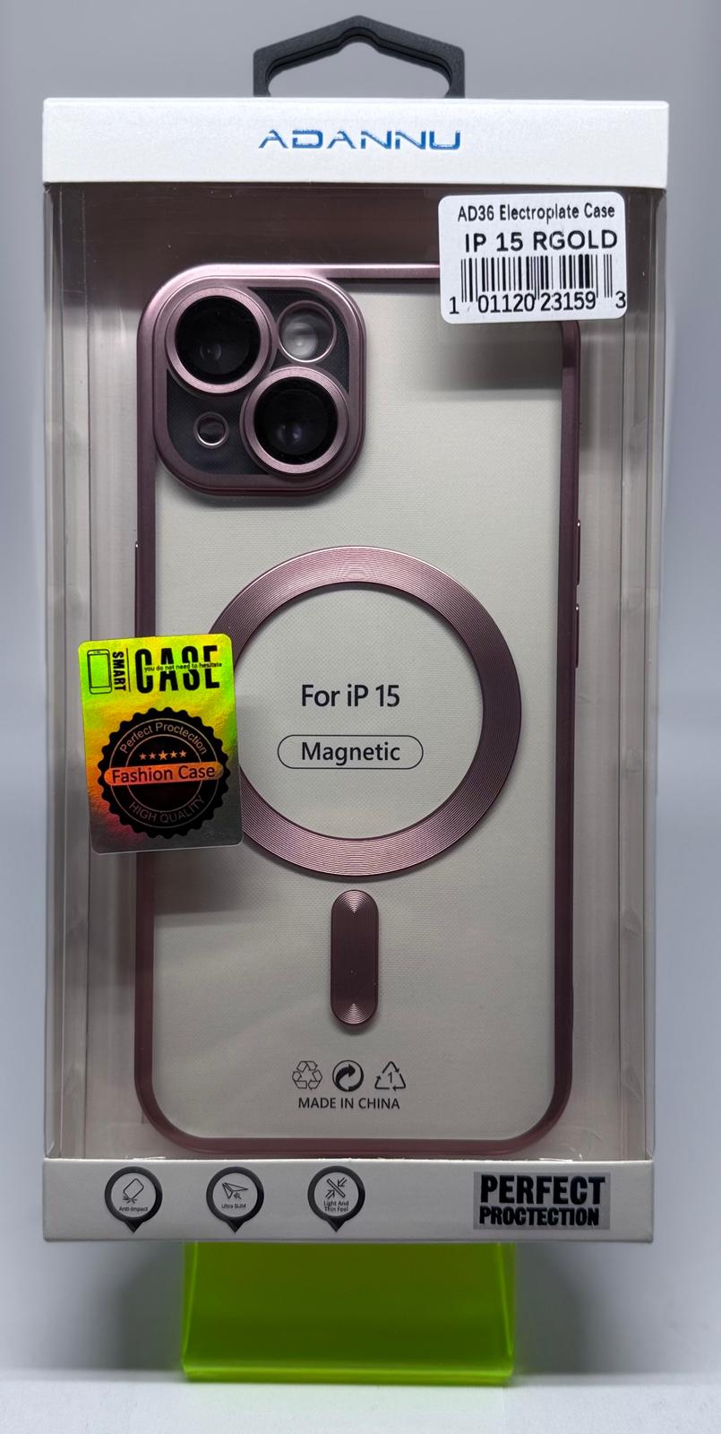 ADANNU MAGSAFE CASE FOR IPHONE 15 ROSE GOLD