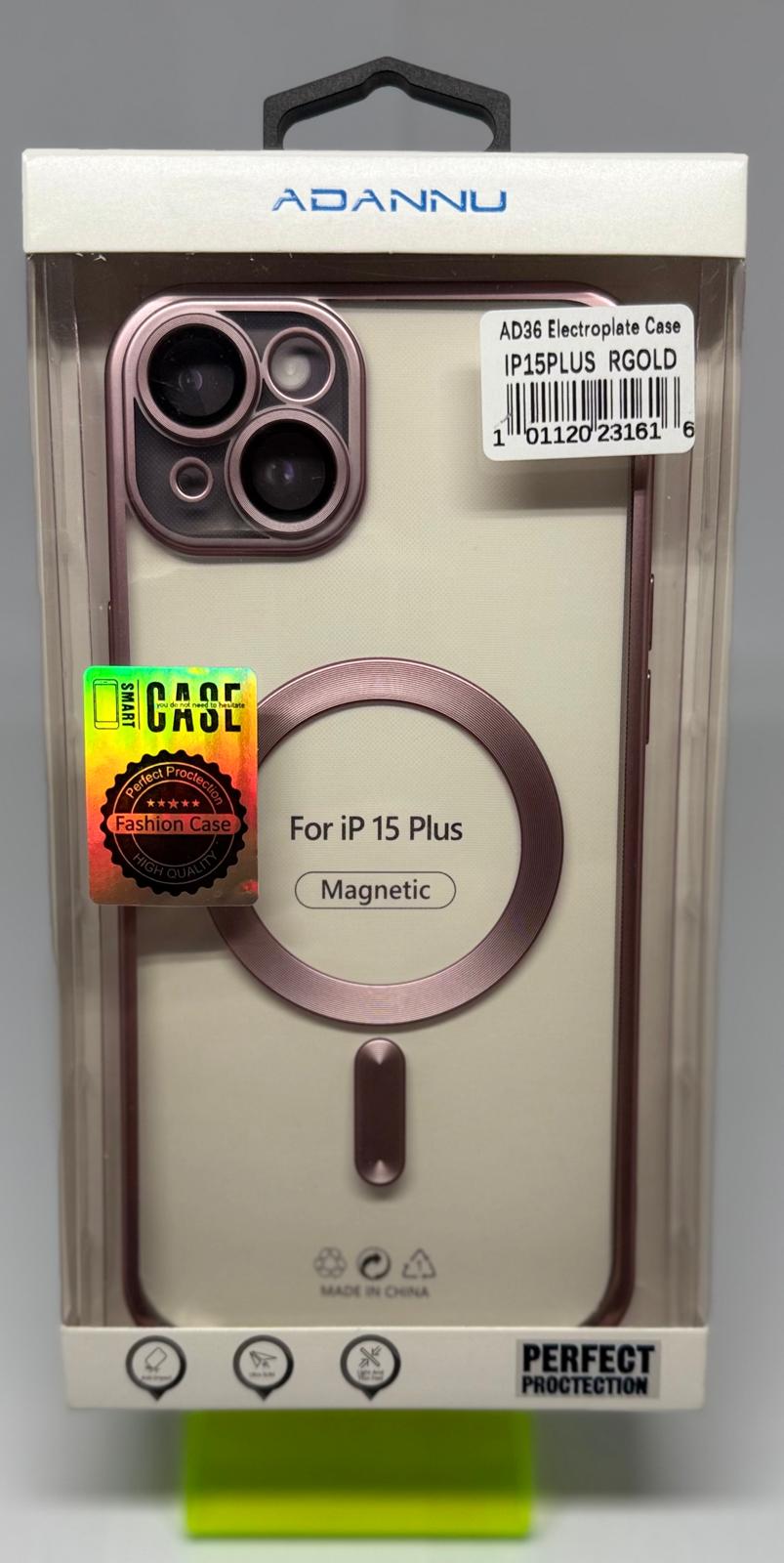 ADANNU MAGSAFE CASE FOR IPHONE 15 PLUS ROSE GOLD