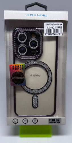 ADANNU SHINNY MAGSAFE CASE FOR IPHONE 15 PRO PURPLE