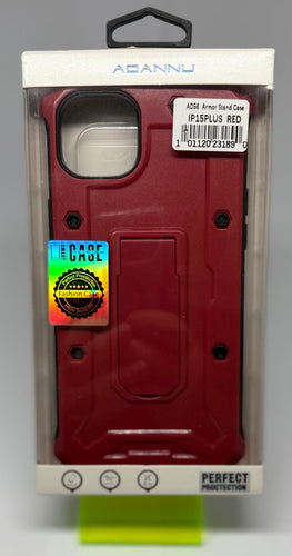 ADANNU ARMOR CASE FOR IPHONE 15 PLUS RED
