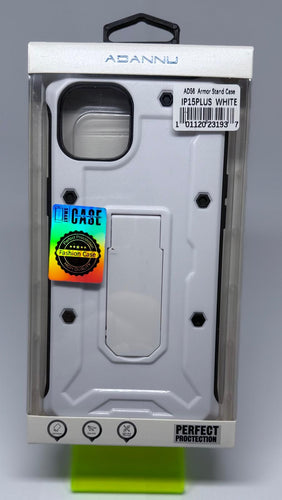 ADANNU ARMOR CASE FOR IPHONE 15 PLUS WHITE