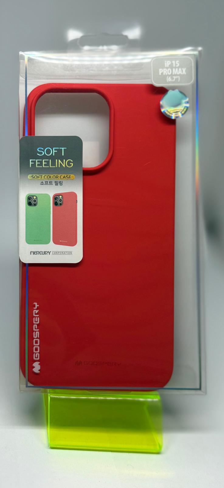 SOFT FEELING CASE FOR IPHONE 15 PRO MAX RED