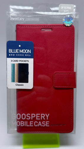 BLUEMOON WALLET CASE IPHONE 15 PRO RED