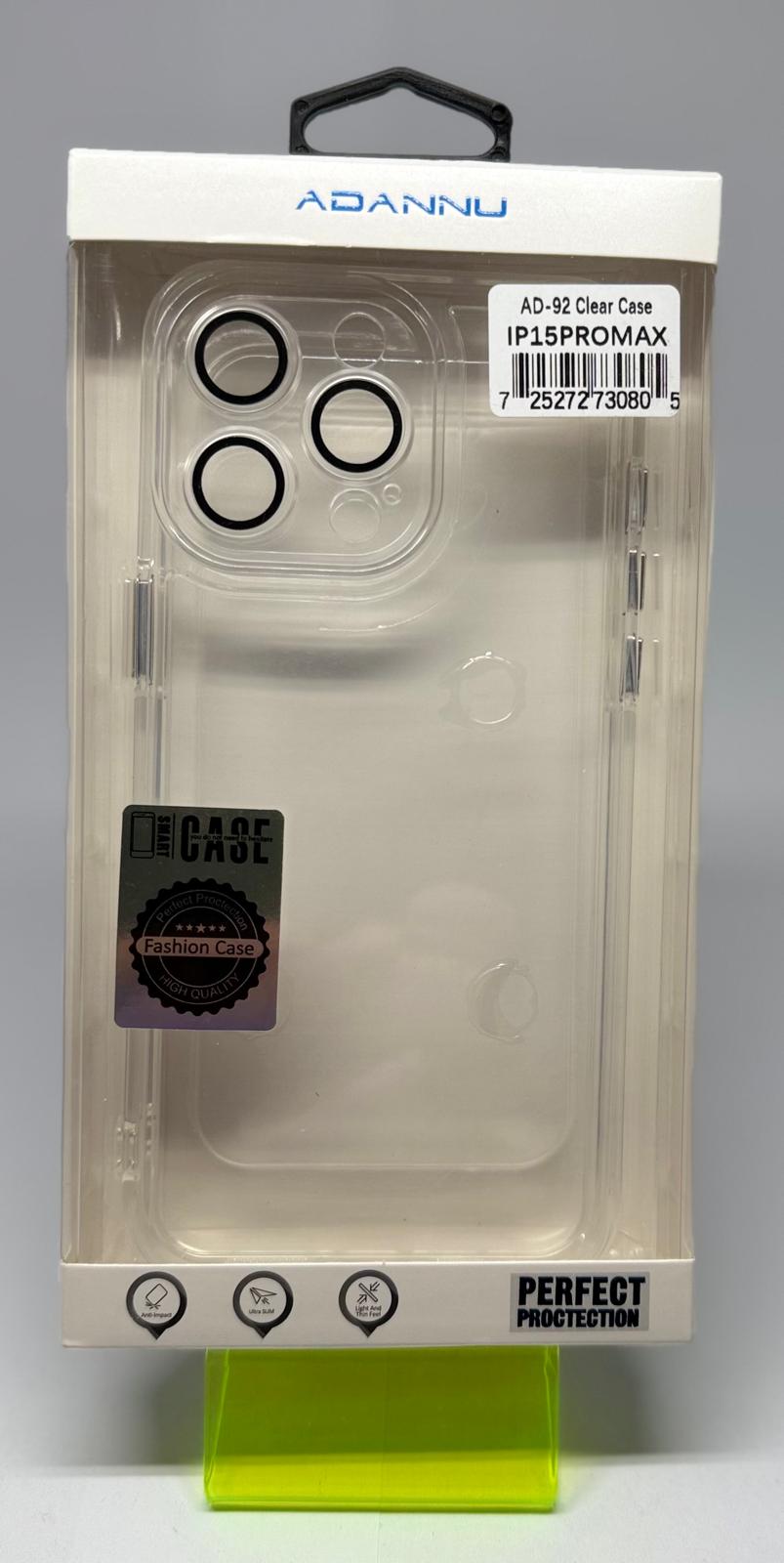 AD-92 CLEAR CASE FOR IPHONE 15 PRO MAX