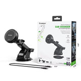 EK-6003BK 15W Cooling Magnetic Wireless Charging Car Mount (12/24)