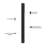 Quikcell Apple iPhone 14, Apple iPhone 16e GRAND ADVOCATE Dual-layer Kickstand Case Navy Blue