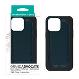 Quikcell Apple iPhone 14 Pro Max GRAND ADVOCATE Dual-layer Kickstand Case Navy Blue
