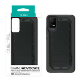 Quikcell TCL ION X GRAND ADVOCATE Dual-layer Kickstand Case Armor Black