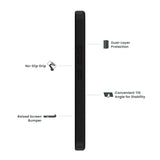 Quikcell Samsung Galaxy A54 5G GRAND ADVOCATE Dual-layer Kickstand Case Navy Blue