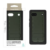 Quikcell Google Pixel 6a GRAND ADVOCATE Dual-layer Kickstand Case Army Green