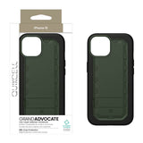 Quikcell Apple iPhone 15 GRAND ADVOCATE Dual-layer Kickstand Case Army Green