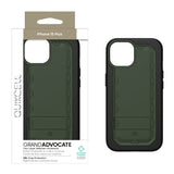 Quikcell Apple iPhone 15 Plus GRAND ADVOCATE Dual-layer Kickstand Case Army Green
