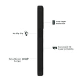 Quikcell Apple iPhone 15 Pro Max GRAND ADVOCATE Dual-layer Kickstand Case Army Green