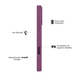 Quikcell Apple iPhone 16 Pro Max GRAND ADVOCATE Dual-layer Kickstand Case Royal Purple