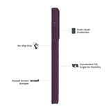 Quikcell Moto G Stylus - 2025 GRAND ADVOCATE Dual-layer Kickstand Case Royal Purple