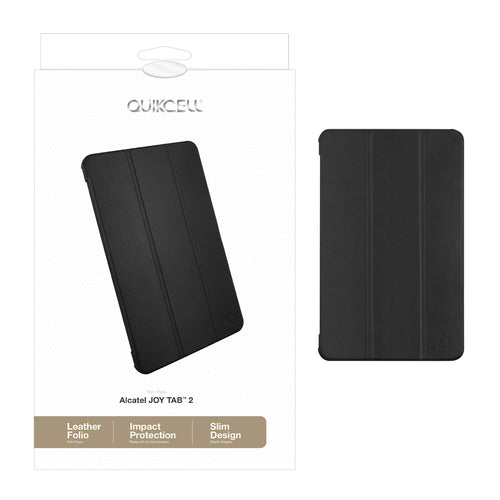 Quikcell Alcatel Joy Tab 2 CONSUL Wallet Case Black