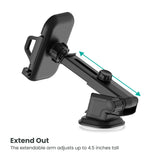 Quikcell   DRIVEDOCK 3-in-1 Car Mount Black