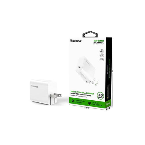 ESOULK EA22 TYPE C 30W HOME POWER ADAPTER - WHITE