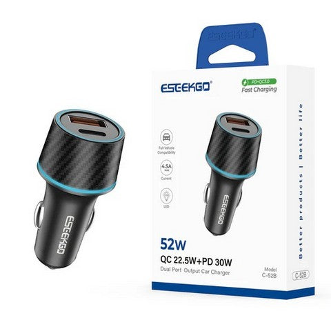 ESEEKGO C-52B 52.5W Car Charger