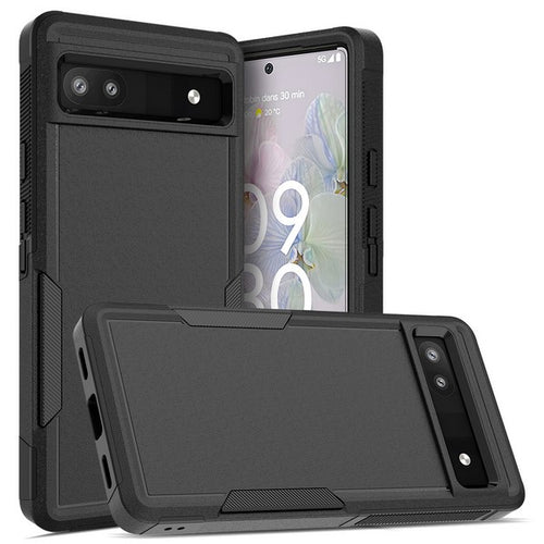 Google Pixel 6a 2022 Hybrid Dual Layer Case Black