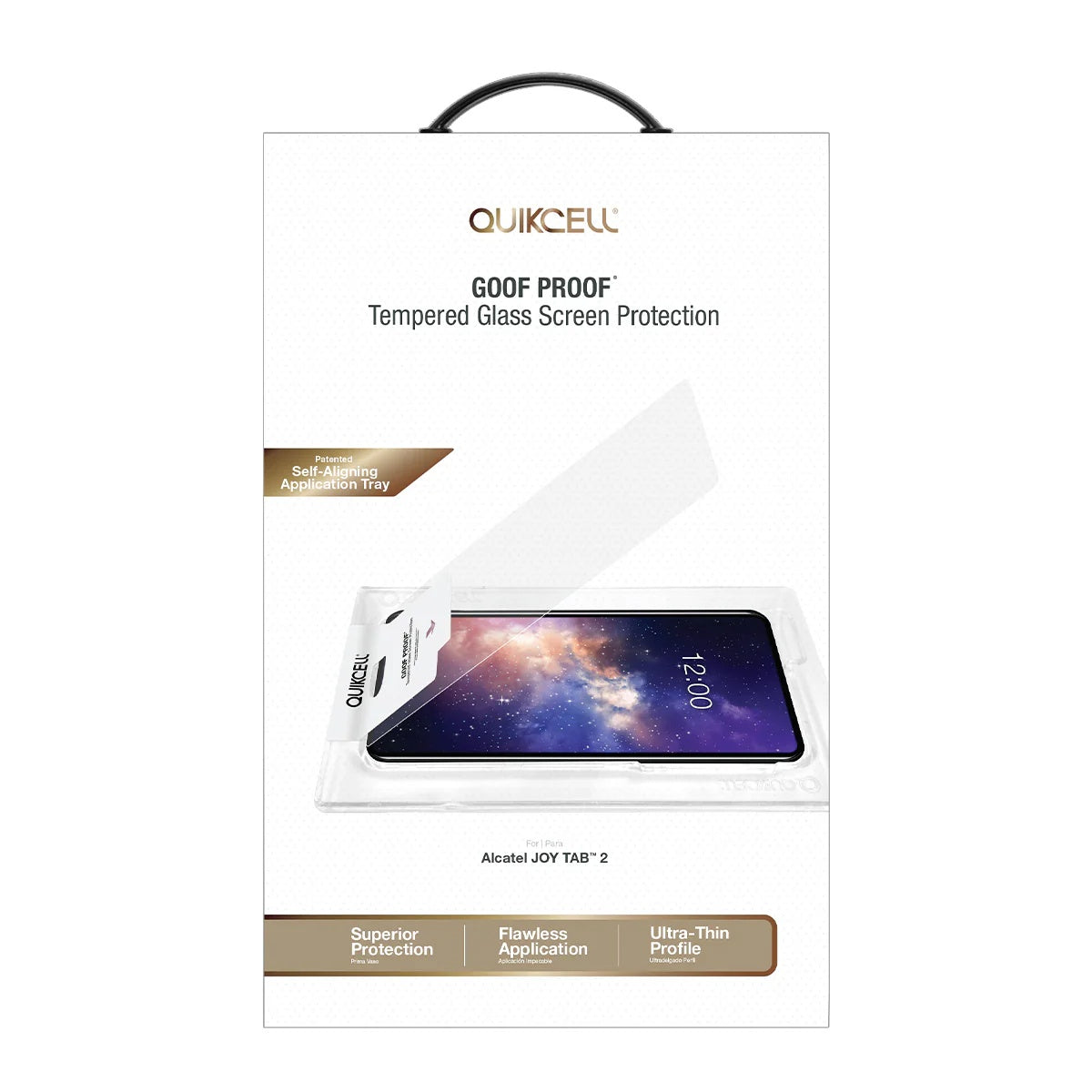 Quikcell Alcatel Joy Tab 2 GOOF PROOF Screen Protector Clear