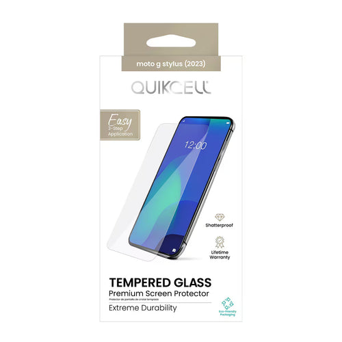 Quikcell Moto G Stylus (2023) TEMPERED GLASS Screen Protector Clear