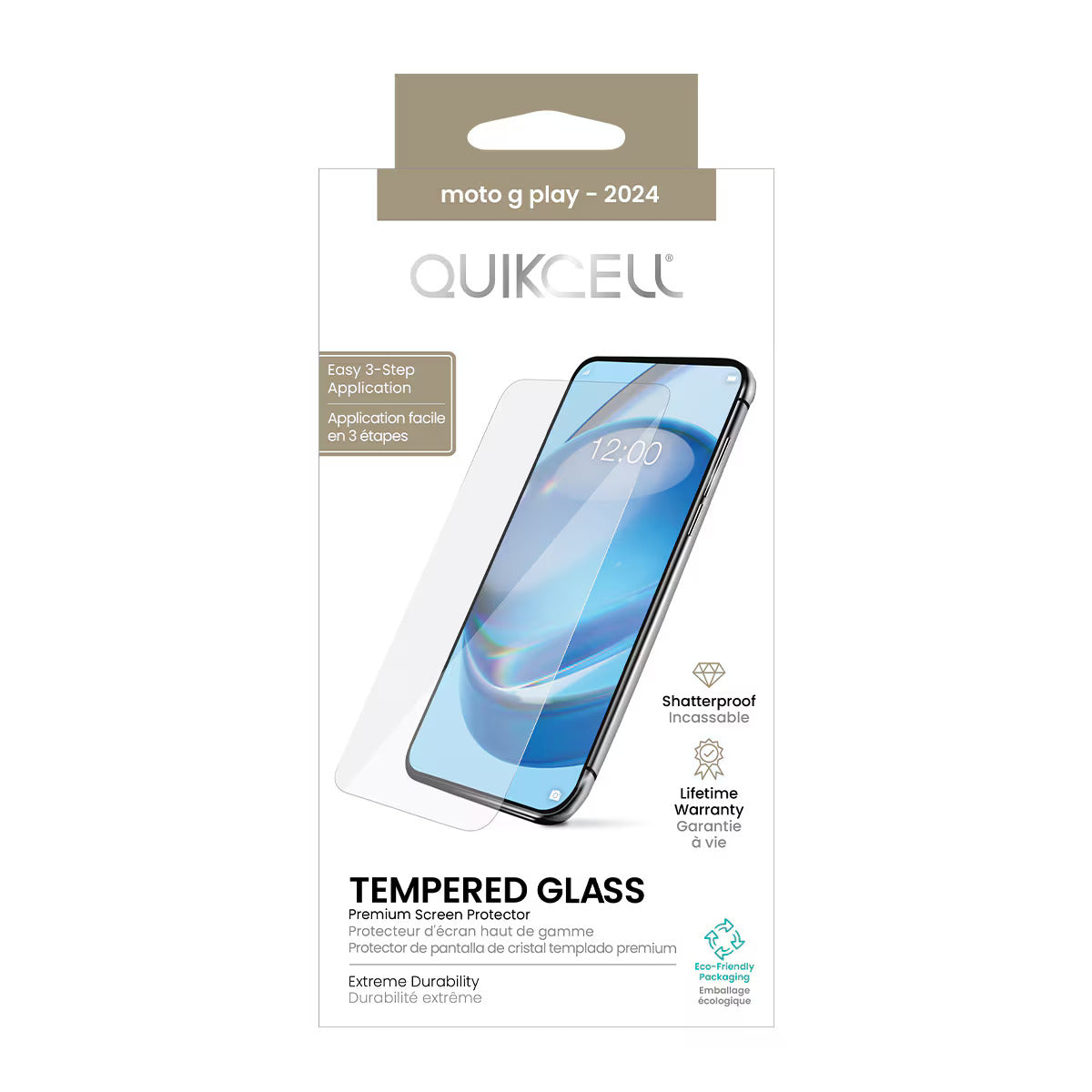 Quikcell moto g play - 2024 TEMPERED GLASS Screen Protector