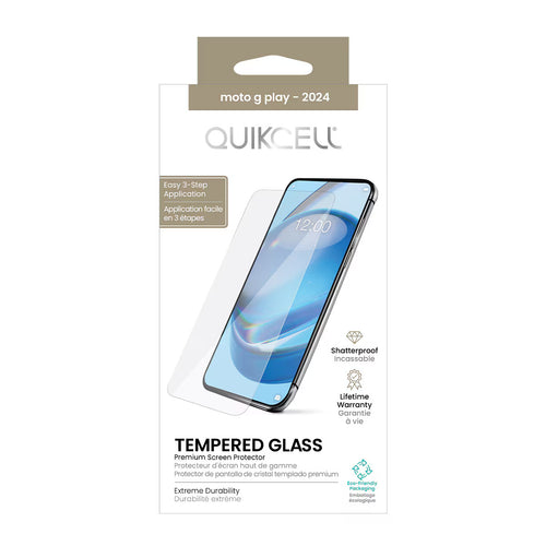 Quikcell moto g play - 2024 TEMPERED GLASS Screen Protector