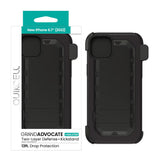 Quikcell Apple iPhone 14 Plus GRAND ADVOCATE + HOLSTER Kickstand Case Steel Black