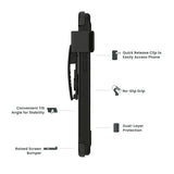 Quikcell Apple iPhone 15 Plus GRAND ADVOCATE + HOLSTER Kickstand Case Armor Black