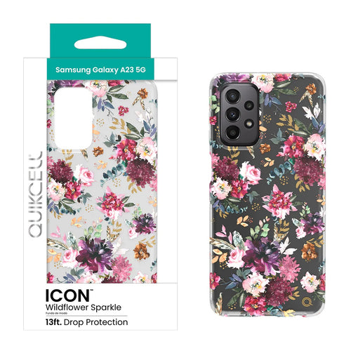 Quikcell Samsung Galaxy A23 5G ICON Fashion Case Wildflower Bouquet
