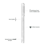 Quikcell Apple iPhone 14 Pro ICON Fashion Case Silver Shimmer