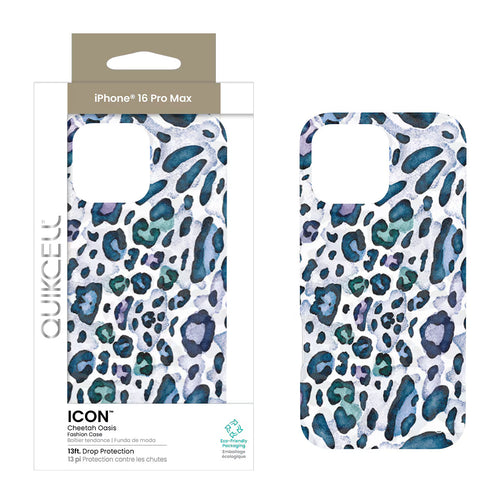 Quikcell Apple iPhone 16 Pro Max ICON Fashion Case Cheetah Oasis