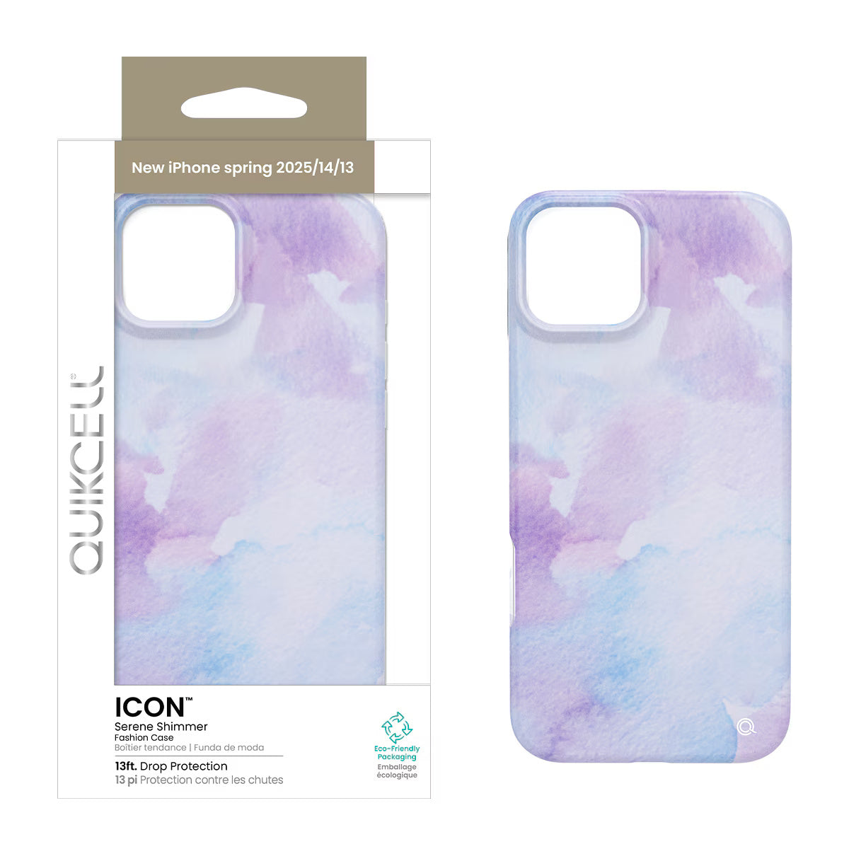 Quikcell Apple iPhone 14, Apple iPhone 16e ICON Fashion Case Serene Shimmer