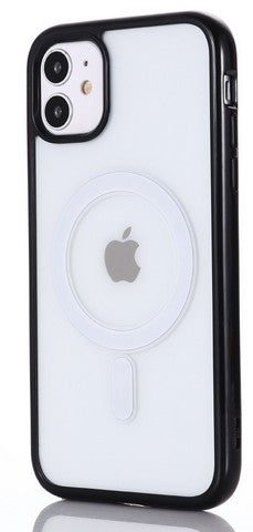 Iphone 14 Pro 6.1 2022 Hybrid Clear Case w/ Magnetic Ring Black Edge