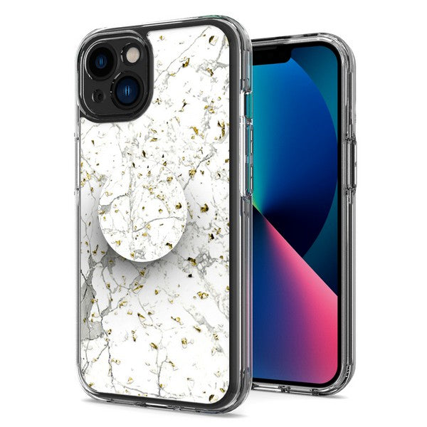 Iphone 13 6.1 compatible w/ iPhone 16e Premium Case with Pop Socket Image