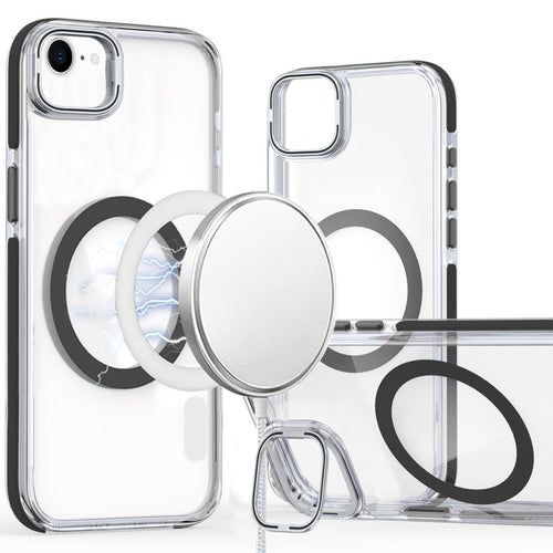 iPhone 16E / SE4 MagSonic Camera Bracket Stand Magnetic Ring Circle Hybrid - Black