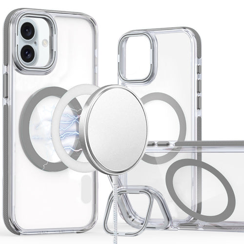 iPhone 16 6.1 inch MagSonic Camera Bracket Stand Magnetic Ring Circle Hybrid - Grey