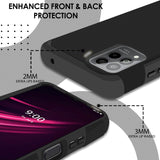 Revvl 6 Pro 5G Tough Strong Hybrid (Magnet Mount Friendly) Case Cover - Black