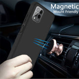 Revvl 6 Pro 5G Tough Strong Hybrid (Magnet Mount Friendly) Case Cover - Black