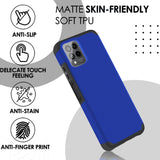 Revvl 6 Pro 5G Tough Strong Hybrid (Magnet Mount Friendly) Case Cover - Classic Blue