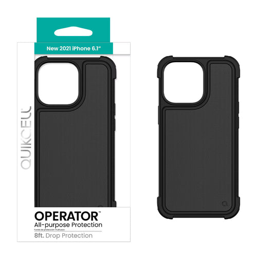 Quikcell Apple iPhone 13 OPERATOR Rugged Protective Case Pebble Black