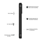 Quikcell Apple iPhone 13 OPERATOR Rugged Protective Case Pebble Black